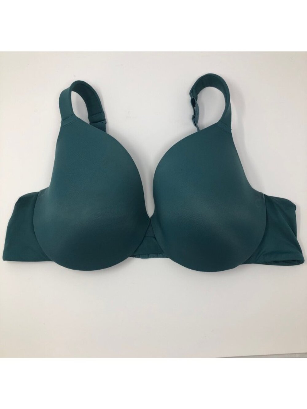 Cacique Lightly Lined Full Coverage Bra Size 42C Teal Blue